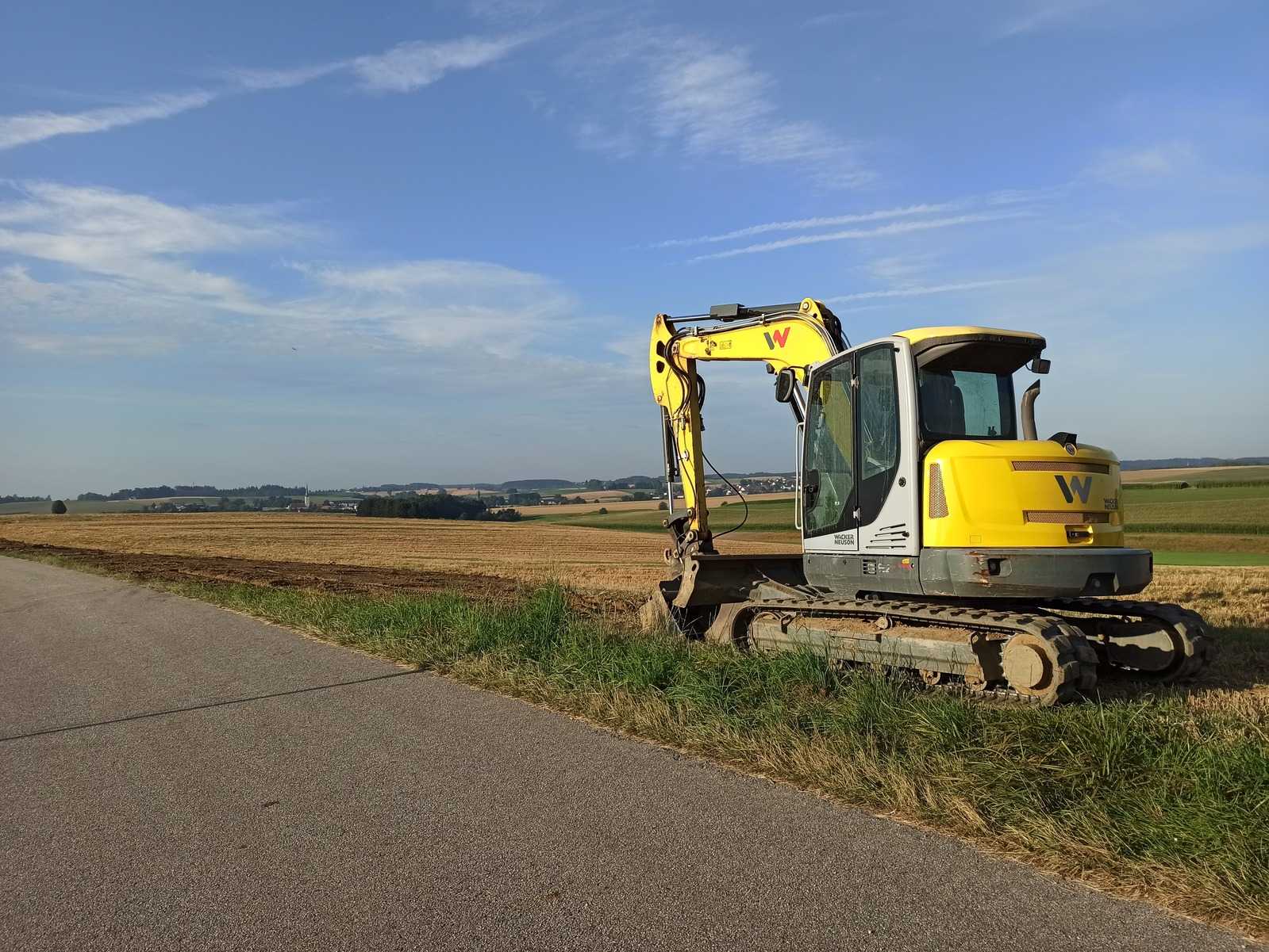 Bannerbild mit einem Bagger